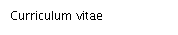 Curriculum vitae